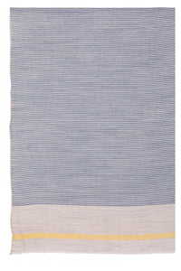 Serene Stride Stripes Wool Scarf - Beige Blue | SVEŽElife