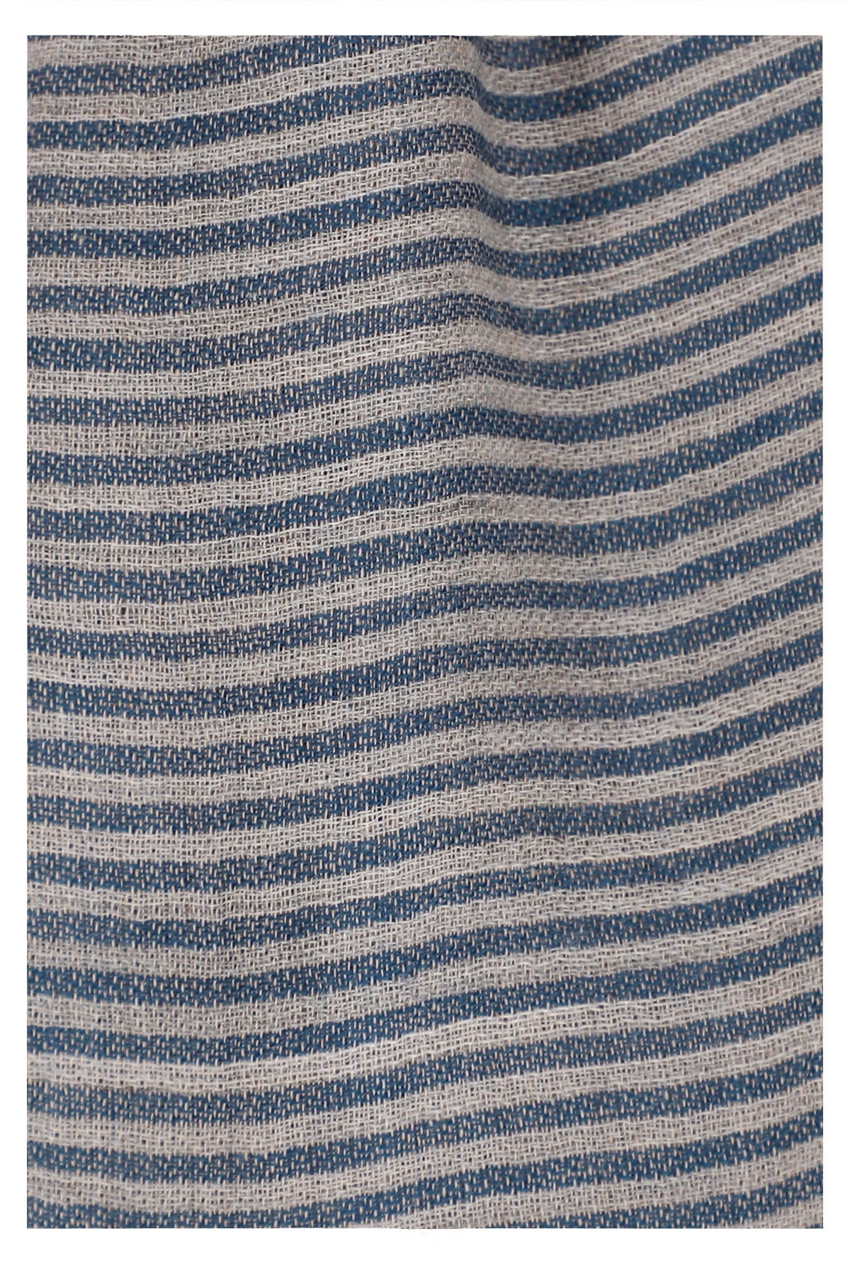 Serene Stride Stripes Wool Scarf - Beige Blue | SVEŽElife