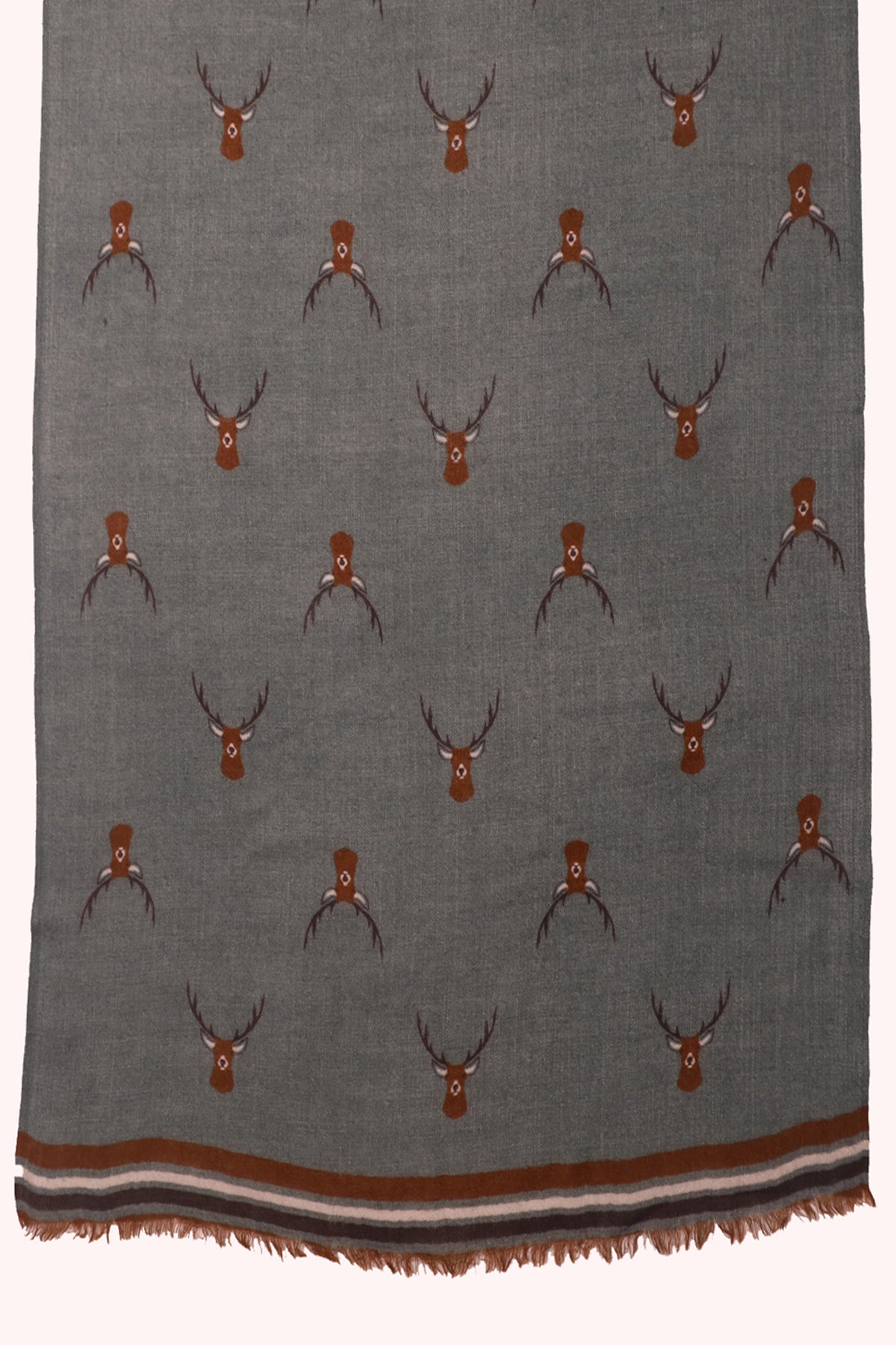 Highland Stag Wool Scarf - Green | SVEŽElife