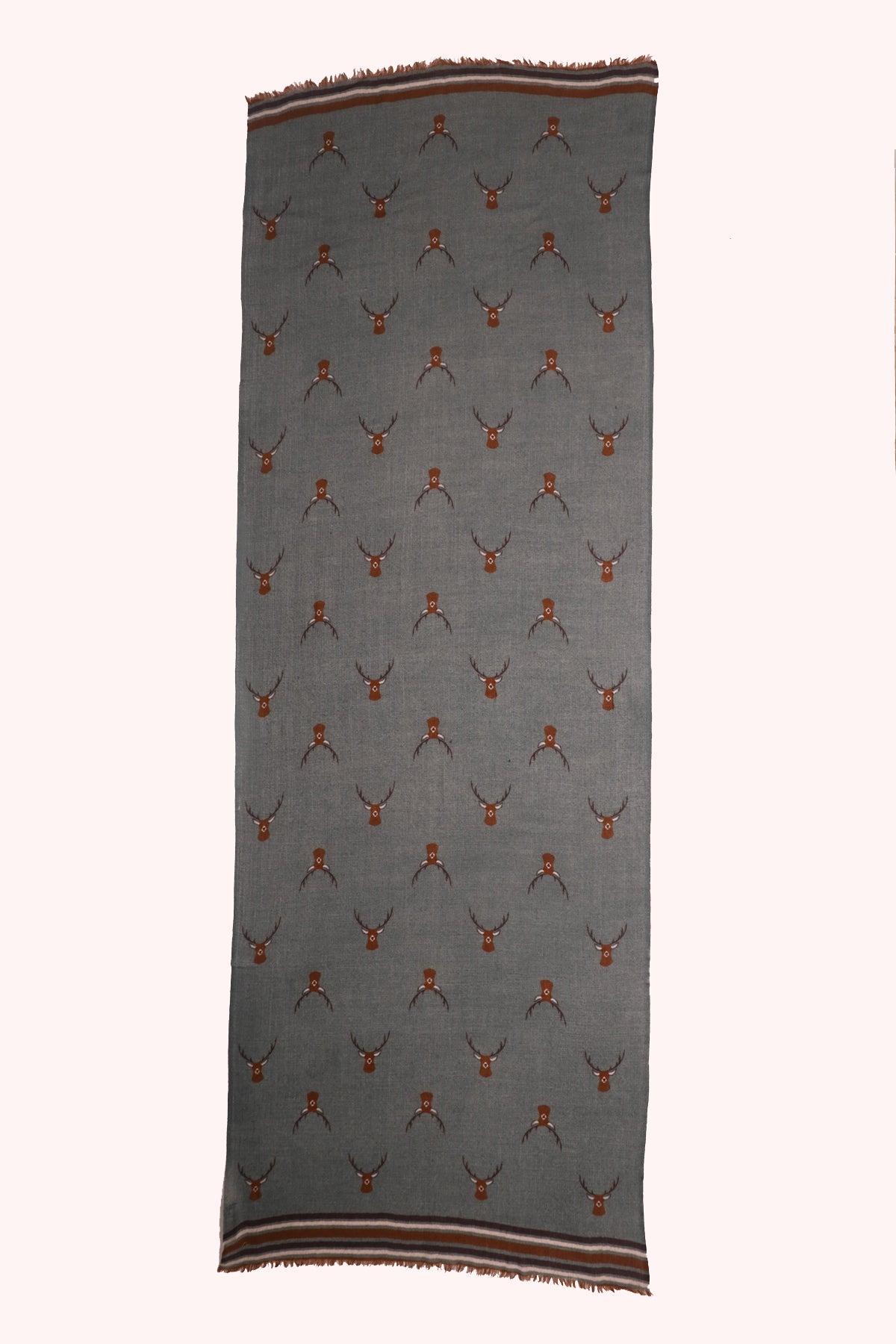 Highland Stag Wool Scarf - Green | SVEŽElife