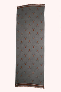Highland Stag Wool Scarf - Green | SVEŽElife