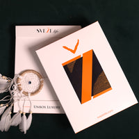 Ochre Bloom Wool Jacquard Scarf - Blue | SVEŽElife