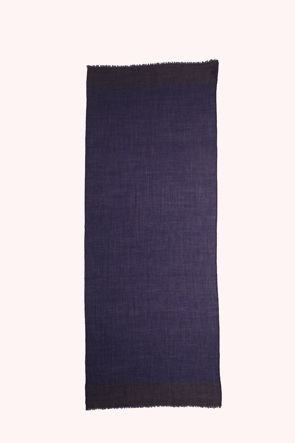 Midnight Blue Classic Checks Woven Wool Scarf - Blue Grey | SVEŽElife