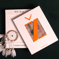 Rainbow Stripe Wool Blend Scarf - Beige | SVEŽElife