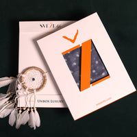 Indigo Crest Polka Dot Print Linen Blend Scarf - Blue | SVEŽElife