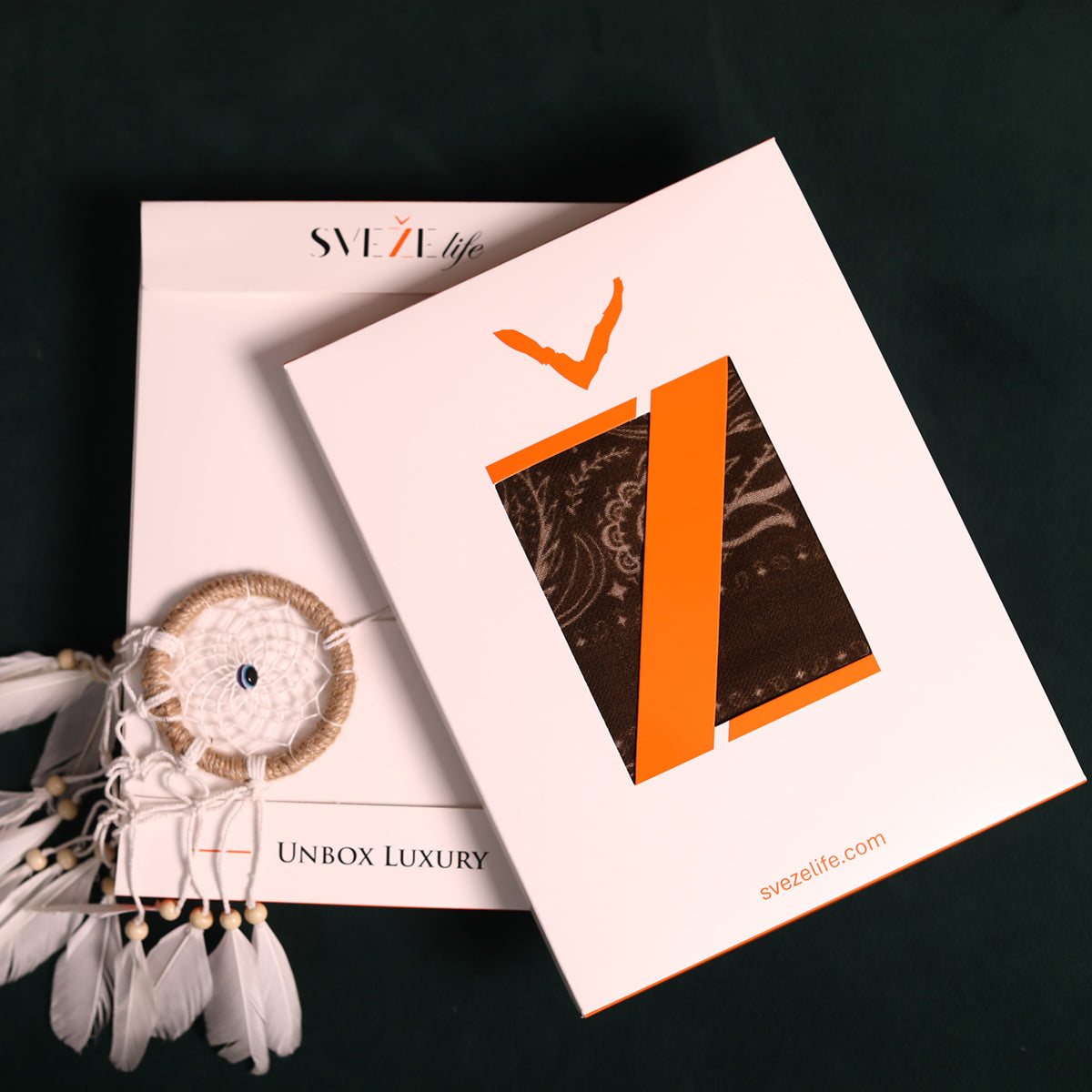 Woodland Paisley Print Wool Scarf - Wood-brown | SVEŽElife