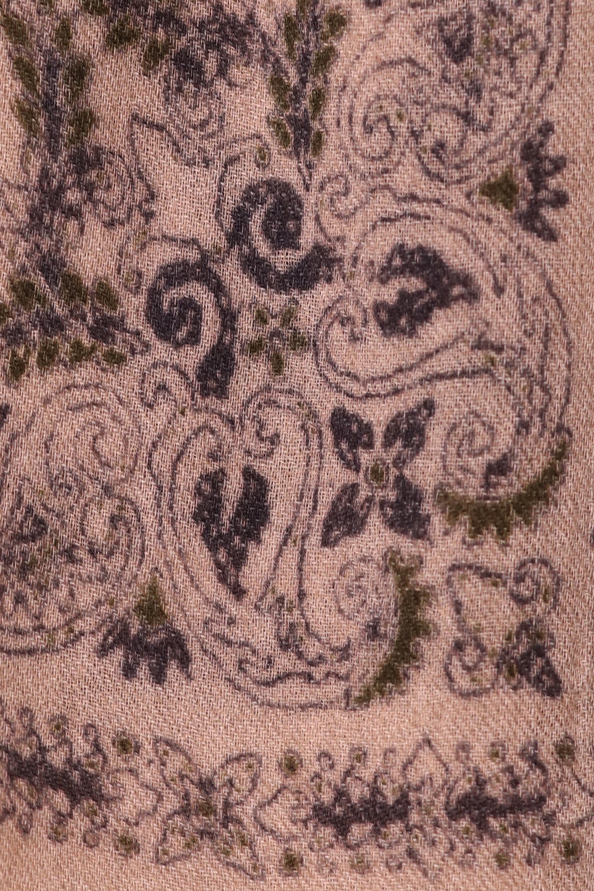 Starlight Paisley Print Wool Scarf - Off-white | SVEŽElife