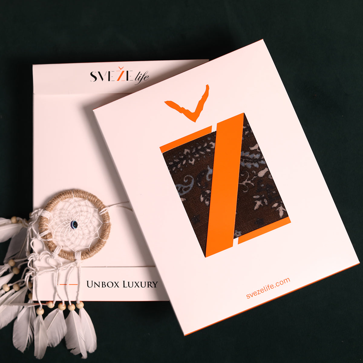 Starlight Paisley Print Wool Scarf - Wood-brown | SVEŽElife