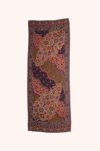 Flower Forest Jacquard Wool Scarf - Multicoloured | SVEŽElife