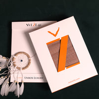 Serene Stride Stripes Wool Scarf - Beige Orange | SVEŽElife