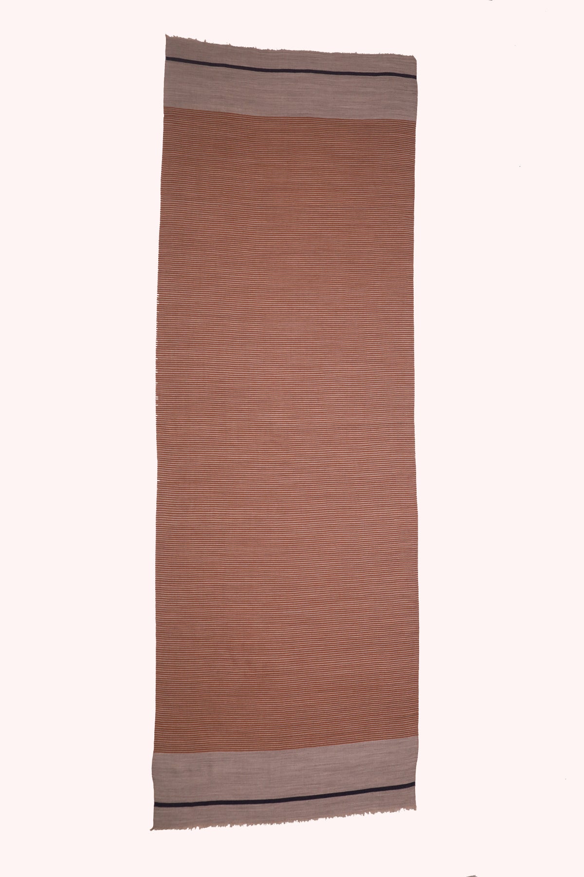 Serene Stride Stripes Wool Scarf - Beige Orange | SVEŽElife