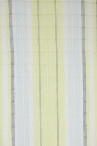Leno Weave Stripes Cotton Scarf - Aqua Lime