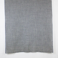 Reversible Hounds-tooth Merino Wool Scarf - White Black