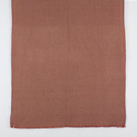 Chevron Weave Two Tone Merino Wool Scarf - Orange Beige