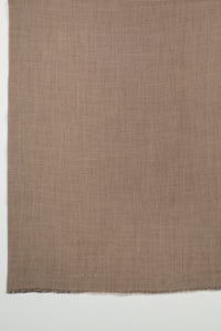 Reversible Merino Wool Scarf - Black Beige