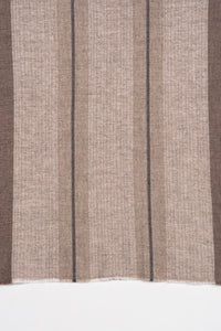 Stripes and Chevron Cashmere Wool Scarf - Beige